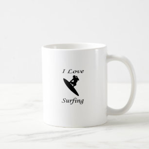 I Love Surfing Coffee Mug