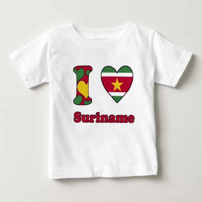 I love Suriname Baby T-Shirt (Front)