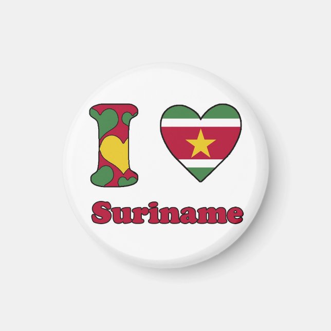 I love Suriname Magnet (Front)