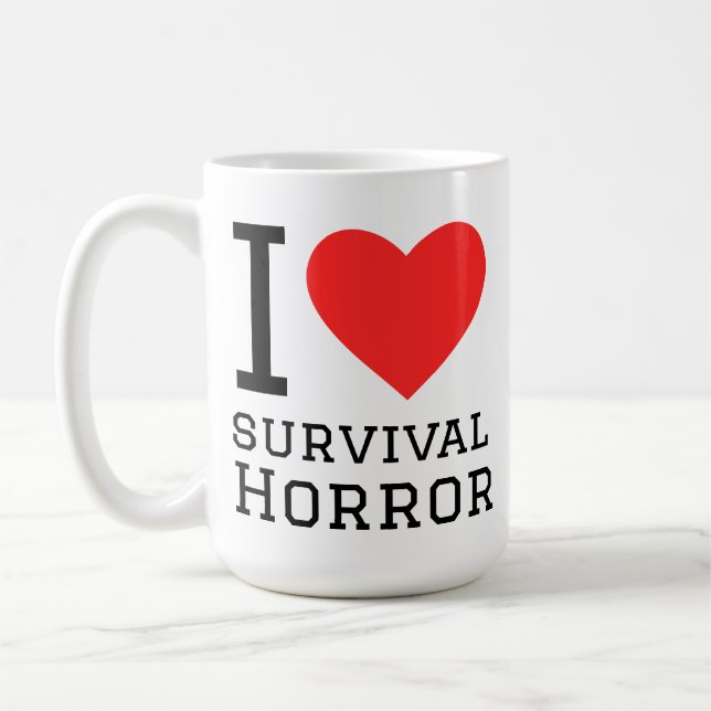 I love survival horrors  coffee mug (Left)