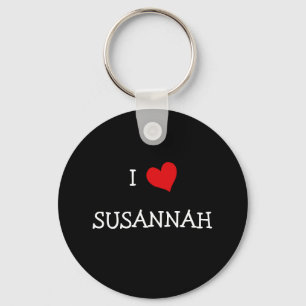 I Love Susannah Key Ring