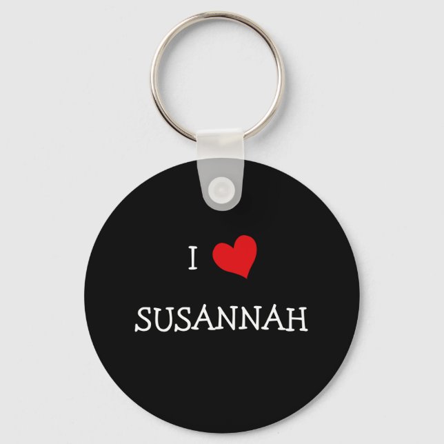 I Love Susannah Key Ring (Front)