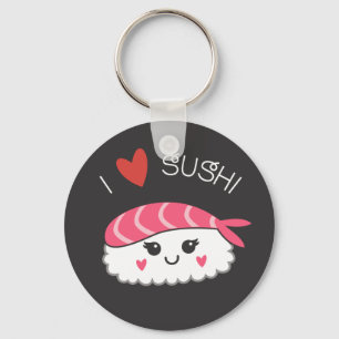 I love Sushi Japanese Seafood Key Ring