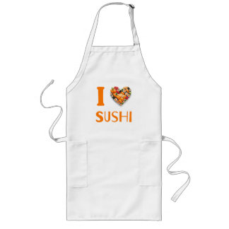 I Love Sushi Long Apron