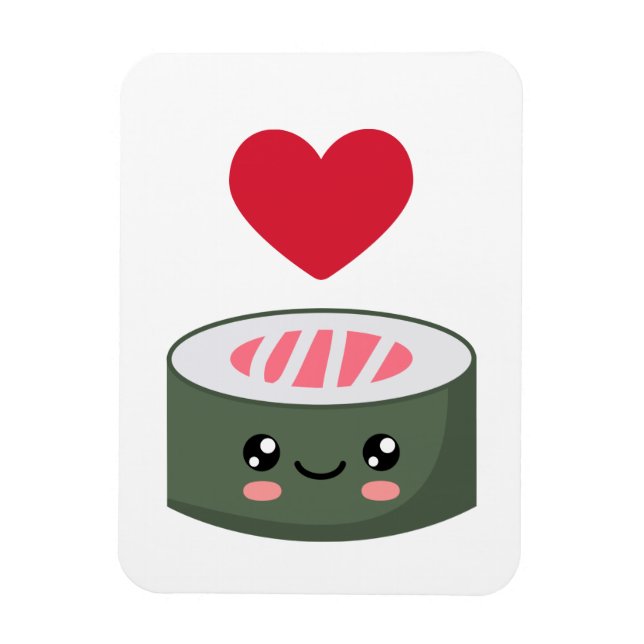 I love Sushi Magnet (Vertical)