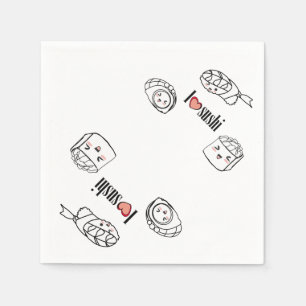 I love Sushi Napkin