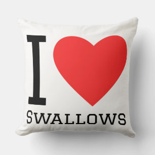 I love swallows cushion