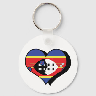 I Love Swaziland Keychain