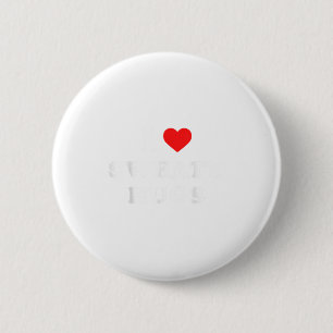 I Love Sweaty Hugs Marathon Watching Tee 6 Cm Round Badge