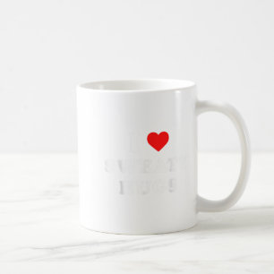 I Love Sweaty Hugs Marathon Watching Tee  Coffee Mug