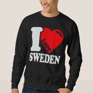 I Love Sweden Homeland Swedish Flag Sweden 1 Sweatshirt