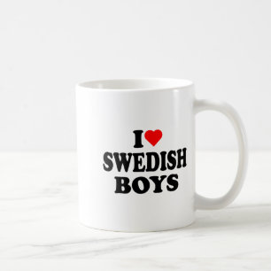 I Love Swedish Boys I Heart Swedish Boys T Shirt Coffee Mug
