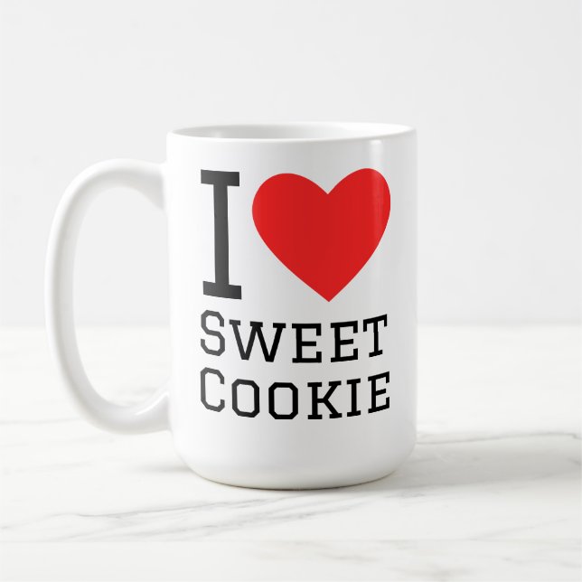 I love sweet cookie coffee mug (Left)