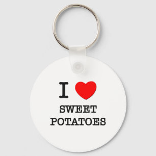 I Love Sweet Potatoes Key Ring