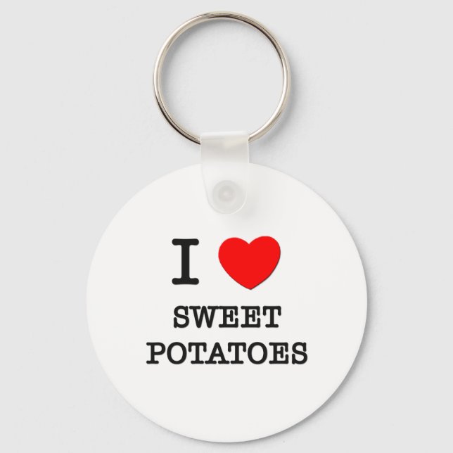I Love Sweet Potatoes Key Ring (Front)