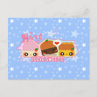 I love Sweets! Postcard
