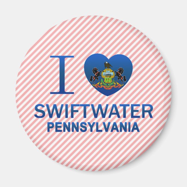 I Love Swiftwater, PA Magnet (Front)