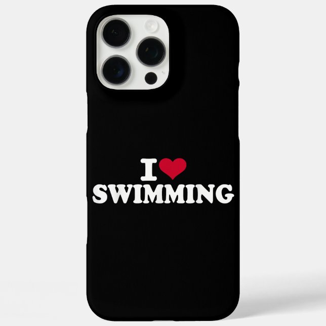 I love swimming Case-Mate iPhone case (Back)