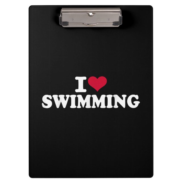 I love swimming clipboard (Front)