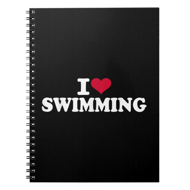 I love swimming notebook (Front)