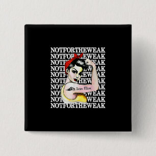 I Love Swimming - Swim Mum Not  Weak Design 15 Cm Square Badge