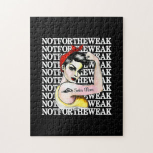 I Love Swimming - Swim Mum Not Weak Design Jigsaw Puzzle