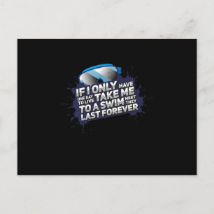 I Love Swimming Take Me To A Swim Meet Y Last Ever Holiday Postcard