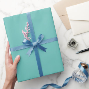 I love Swimming Typography & Red Heart Mint Green Wrapping Paper
