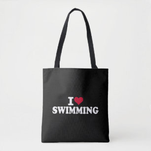 I love swimmingI love swimming Tote Bag