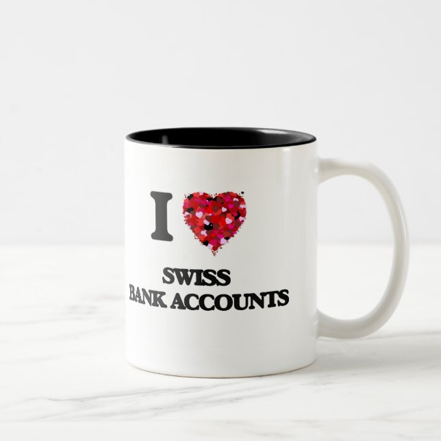 I love Swiss Bank Accounts Two-Tone Coffee Mug (Right)