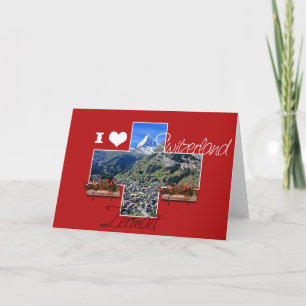 I love Switzerland - Greeting Card