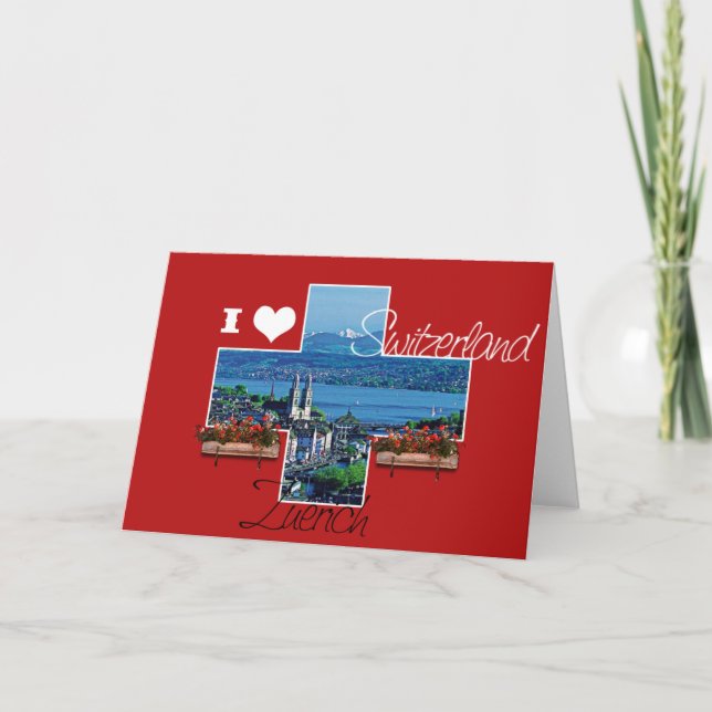 I love Switzerland - Greeting Card (Front)