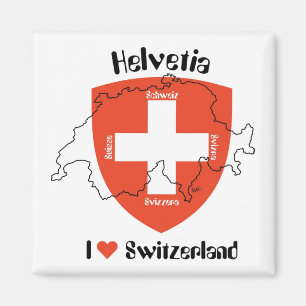 I love Switzerland magnet