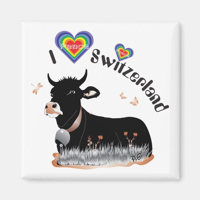 I love Switzerland magnet (Front)