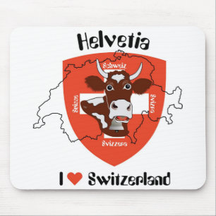 I love Switzerland Mauspad Mouse Pad
