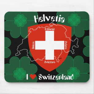 I love Switzerland Mauspad Mouse Pad