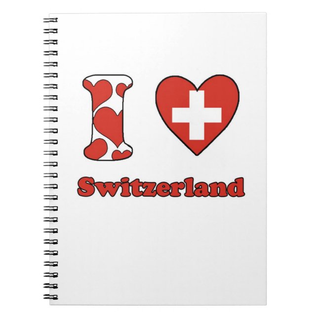I love Switzerland Notebook (Front)