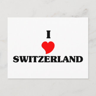 I Love Switzerland Postcard
