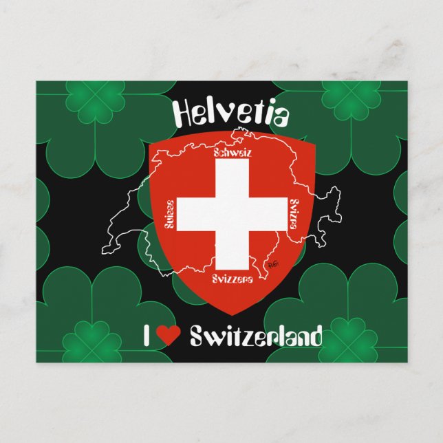 I love Switzerland Postkarte Postcard (Front)