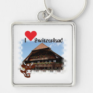 I love Switzerland Schlüsselanhänger Key Ring