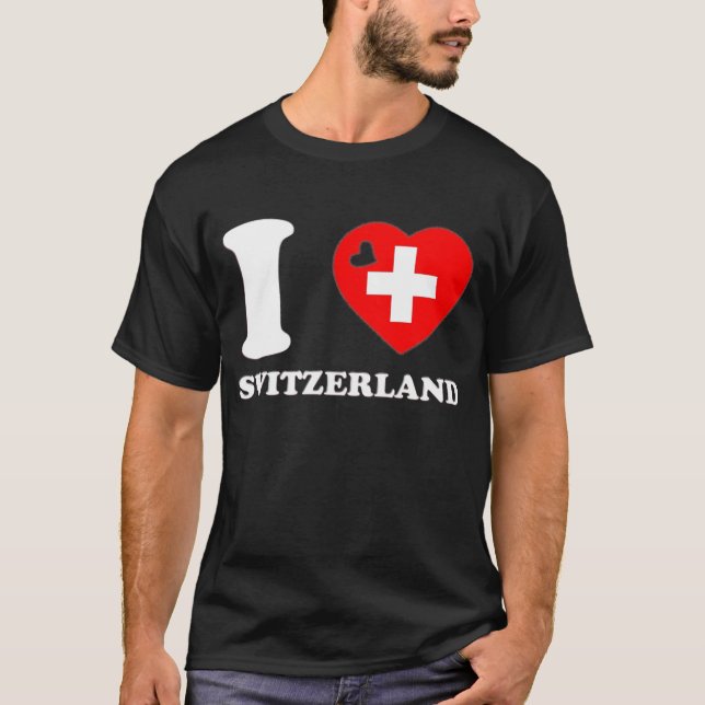 I LOVE SWITZERLAND T-Shirt (Front)