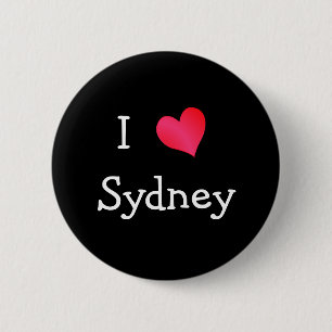 I Love Sydney 6 Cm Round Badge