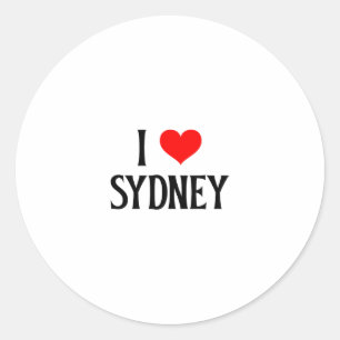 I Love Sydney I Heart Sydney Australia Oz Travel S Classic Round Sticker
