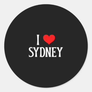 I Love Sydney I Heart Sydney Australia Oz Travel S Classic Round Sticker