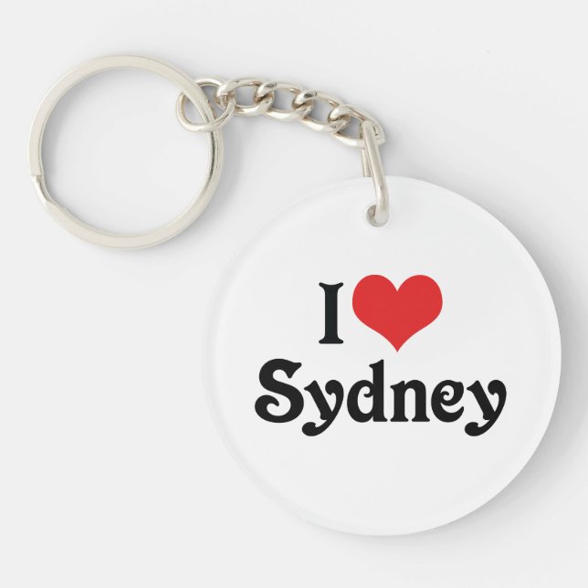 I Love Sydney Key Ring (Front)