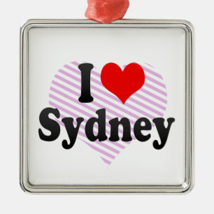 I love Sydney Metal Ornament