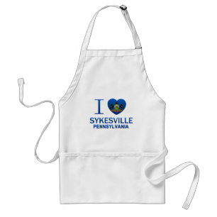 I Love Sykesville, PA Standard Apron