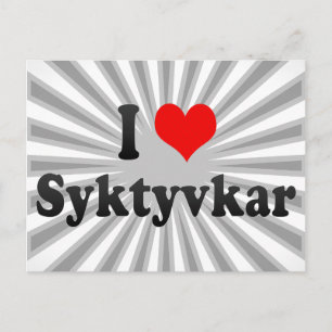 I Love Syktyvkar, Russia Postcard