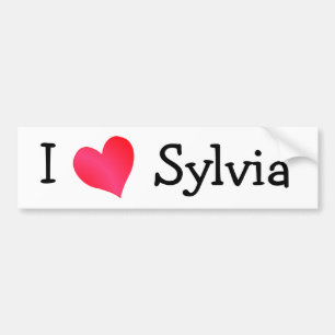 I Love Sylvia Bumper Sticker