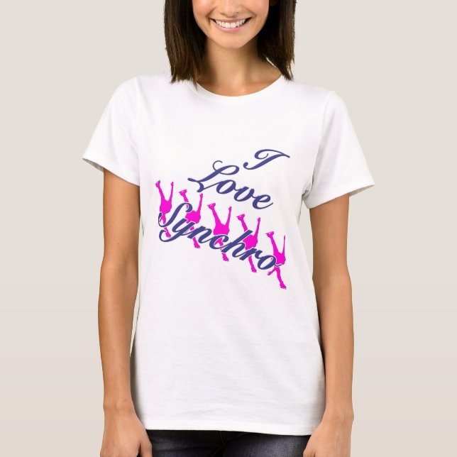 I Love Synchro T-Shirt (Front)